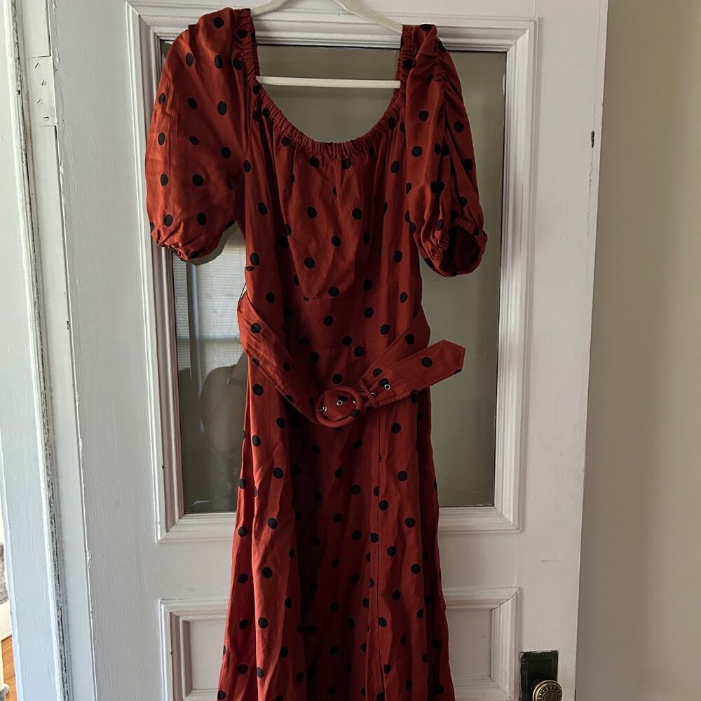 Maeve by Anthropologie Lucienne Polka Dot Dress